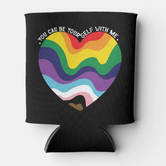 Rafraîchisseur Pour Canette Vous Pouvez Être Vous-Même Avec Moi, LGBT Transgen (Devant)