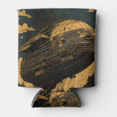Rafraîchisseur Pour Canette Voyage dans le temps : Steampunk Airship (Devant)
