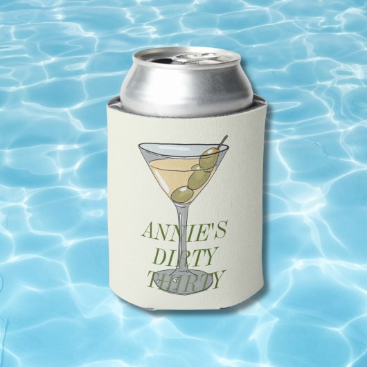 Rafraîchisseur Pour Canette Vraiment trente martini 30e aquarelle peut refroid