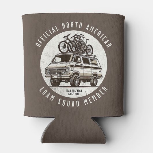 Rafraîchisseur Pour Canette VTT "Membre officiel de l'équipe de Loam" (Dos)