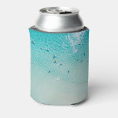 Rafraîchisseur Pour Canette Vue aérienne des surfeurs, océan clair. (Can Dos)