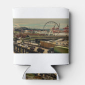 Rafraîchisseur Pour Canette Vue du Mont Rainier depuis Pike Place Public Marke (Dos)