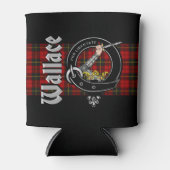 Rafraîchisseur Pour Canette Wallace Clan Badge & Tartan (Devant)