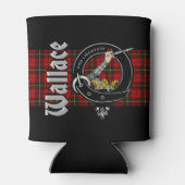 Rafraîchisseur Pour Canette Wallace Clan Badge & Tartan (Dos)