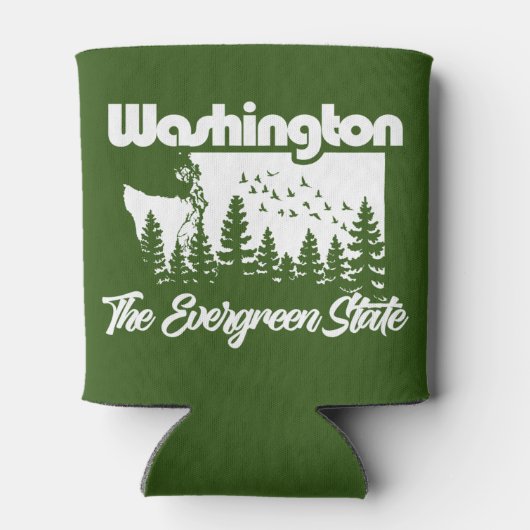 Rafraîchisseur Pour Canette Washington L'Etat À feuillage persistant (Dos)