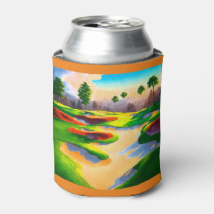 Rafraîchisseur Pour Canette Watercolor Golf Course Utopia