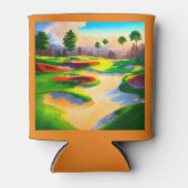 Rafraîchisseur Pour Canette Watercolor Golf Course Utopia (Devant)