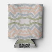 Rafraîchisseur Pour Canette Watercolor Mopping Brushstrokes Pattern In Pastel (Devant)