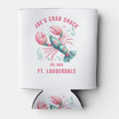 Rafraîchisseur Pour Canette Watercolors Lobster Illustration Custom Text (Devant)