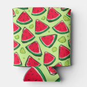 Rafraîchisseur Pour Canette Watermelon Slice Fiesta | Fun Summer Fruit Pattern (Dos)
