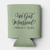 Rafraîchisseur Pour Canette We Got Married Green Cooler (Dos)
