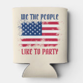 Rafraîchisseur Pour Canette We people Funny Distressed USA Drapeau Juillet 4 (Dos)