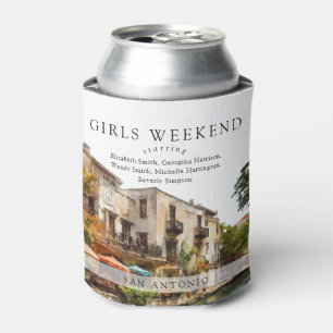 Rafraîchisseur Pour Canette Week-end aquarelle pour filles à San Antonio