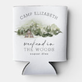 Rafraîchisseur Pour Canette Week-end dans le camping de Bachelorette en forêt (Devant)