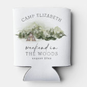 Rafraîchisseur Pour Canette Week-end dans le camping de Bachelorette en forêt (Dos)