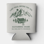 Rafraîchisseur Pour Canette Week-end de célibataire au camp vert rustique  (Devant)