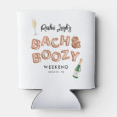 Rafraîchisseur Pour Canette Week-end de célibataire Bach et Boozy Rose Gold (Dos)
