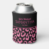 Rafraîchisseur Pour Canette Week-end de filles chic imprimé léopard rose (Can Dos)