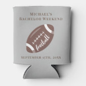 Rafraîchisseur Pour Canette Week-end de football de bachelor Can Cooler person (Devant)