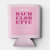 Rafraîchisseur Pour Canette Week-end d'enterrement de vie de jeune fille Rose  (Dos)