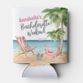 Rafraîchisseur Pour Canette Week-end entre filles à la plage tropicale pour un (Dos)