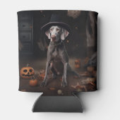 Rafraîchisseur Pour Canette Weimaraner Citrouilles Halloween effrayant (Dos)