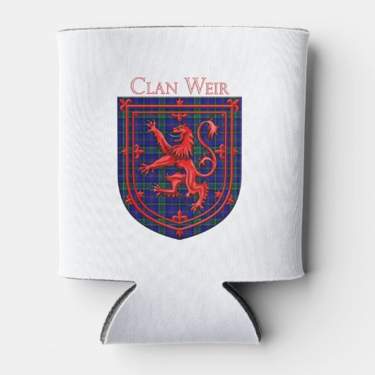 Rafraîchisseur Pour Canette Weir Tartan Scottish Plaid Lion Rampant (Devant)