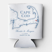 Rafraîchisseur Pour Canette Wequassett Resort Cape Cod Carte Mariage Faveur (Devant)