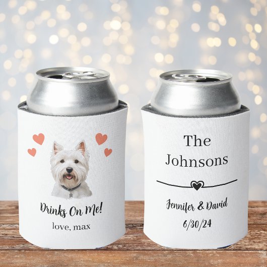 Rafraîchisseur Pour Canette West Highland Terrier Animaux Mariages Can Cooler