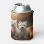 Rafraîchisseur Pour Canette West Highland White Terrier Chiot Citrouille d'aut (Can devant)