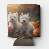 Rafraîchisseur Pour Canette West Highland White Terrier Chiot Citrouille d'aut (Dos)