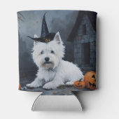 Rafraîchisseur Pour Canette West Highland White Terrier Citrouille Halloween (Dos)
