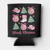 Rafraîchisseur Pour Canette Western Christmas Coquette Howd Girly Boots Hat  (Devant)