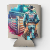 Rafraîchisseur Pour Canette Western Cowboy Rodeo Team à Arena (Dos)