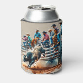 Rafraîchisseur Pour Canette Western Rodeo Cowboys Bull Riding and Chutes (Can Dos)