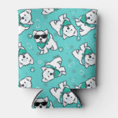 Rafraîchisseur Pour Canette Westies Cutieface KiniArt (Devant)