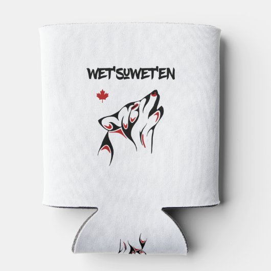 Rafraîchisseur Pour Canette Wet'suwet'en Howling Wolf Haida Style Tatouage cou (Dos)