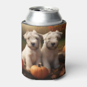 Rafraîchisseur Pour Canette Wheaten Terrier chiot Automne Citrouille délice (Can devant)