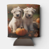 Rafraîchisseur Pour Canette Wheaten Terrier chiot Automne Citrouille délice (Dos)