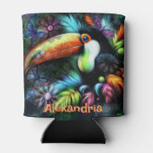 Rafraîchisseur Pour Canette Whimsical Abstract Toucan Bird Personalized (Dos)