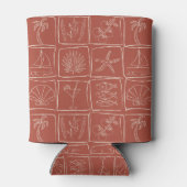 Rafraîchisseur Pour Canette Whimsical Coastal Mediterranean Tile Terracotta (Dos)