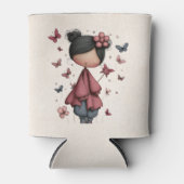 Rafraîchisseur Pour Canette Whimsical Fairy Doll Retro Cute (Devant)