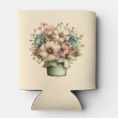 Rafraîchisseur Pour Canette Whimsical Flowers in a Planter Pot Cute (Dos)