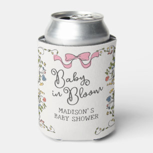 Rafraîchisseur Pour Canette Whimsical Garden Party Floral Doodle Baby shower