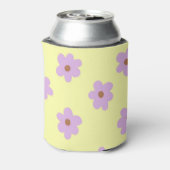 Rafraîchisseur Pour Canette Whimsical violet & Fleur Jaune Retro Gourme (Can Dos)