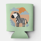 Rafraîchisseur Pour Canette Whimsical Zebra Scandinave Influencée (Dos)