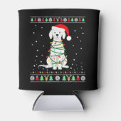 Rafraîchisseur Pour Canette White Boxer Dog Ugly Christmas Sweater Funny Xmas (Devant)