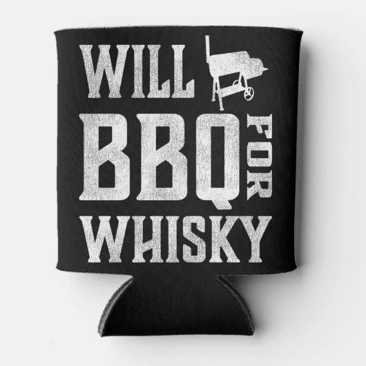 Rafraîchisseur Pour Canette Will BBBQ pour Whisky - Funky Offset Grillmaster (Devant)