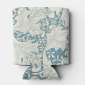 Rafraîchisseur Pour Canette William Morris Wallflower bleu damas floral (Dos)