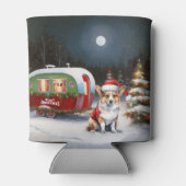 Rafraîchisseur Pour Canette Winter Corgi Caravan Christmas Adventure (Dos)